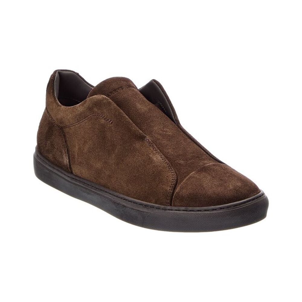Harry's Of London Aaron Velvet Suede Sneaker, Brown